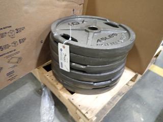 Qty Of (6) IGX 45lb Weight Plates *Note: This Item Is Located At 7103 68AVE NW- Location 2* 