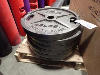 Qty Of (6) IGX 45lb Weight Plates *Note: This Item Is Located At 7103 68AVE NW- Location 2* 