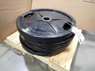 Qty Of (4) IGX 45lb Weight Plates *Note: This Item Is Located At 7103 68AVE NW- Location 2* 