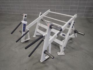 Hammer Strength Ground Base/Squat Lunge Machine *Note: This Item Is Located At 7103 68AVE NW- Location 2*