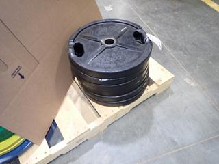 Qty Of (6) IGX 45lb Weight Plates *Note: This Item Is Located At 7103 68AVE NW- Location 2*