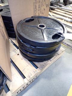 Qty Of (6) IGX 45lb Weight Plates *Note: This Item Is Located At 7103 68AVE NW- Location 2*