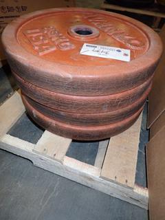 Qty Of (4) Ivanko 25kg Weights *Note: This Item Is Located At 7103 68AVE NW- Location 2*