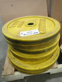 Qty Of (6) 15kg Weights *Note: This Item Is Located At 7103 68AVE NW- Location 2*