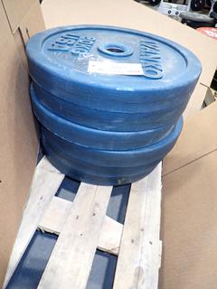 Qty Of (6) Ivanko 20kg Weights *Note: This Item Is Located At 7103 68AVE NW- Location 2*