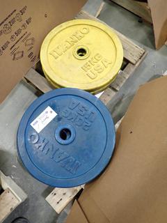 (2) 15kg And (2) 25kg Ivanko Weights *Note: This Item Is Located At 7103 68AVE NW- Location 2*