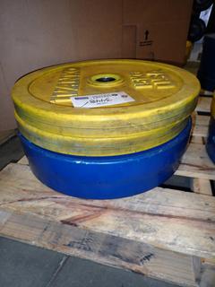 (2) 15kg And (2) 45lb Weights *Note: This Item Is Located At 7103 68AVE NW- Location 2*