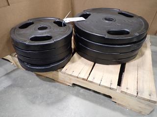 Qty Of (4) 25lb And (4) 45lb Weights *Note: This Item Is Located At 7103 68AVE NW- Location 2*