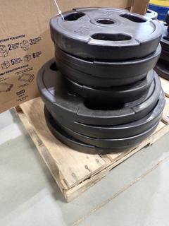 Qty Of (4) 25lb And (4) 45lb Weights *Note: This Item Is Located At 7103 68AVE NW- Location 2*