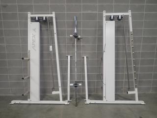 Apex Fitness Smith Machine w/ Plate Holders *Note: Dissassembled, This Item Is Located At 7103 68AVE NW- Location 2*