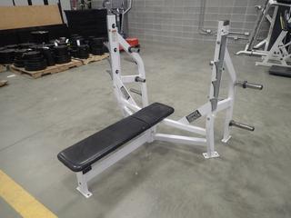Hammer Strength 001 Olympic Flat Bench. SN 2040  *Note: This Item Is Located At 7103 68AVE NW- Location 2*