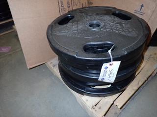 Qty Of (6) 45lb Weight Plates *Note: This Item Is Located At 7103 68AVE NW- Location 2*