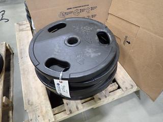 Qty Of (6) 45lb Weight Plates *Note: This Item Is Located At 7103 68AVE NW- Location 2*