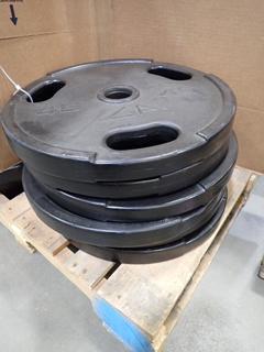 Qty Of (6) 45lb Weight Plates *Note: This Item Is Located At 7103 68AVE NW- Location 2*