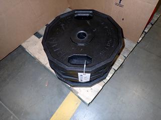 Qty Of (6) Iron Grip 45lb Weight Plates *Note: This Item Is Located At 7103 68AVE NW- Location 2*