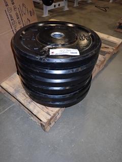 Qty Of (6) York 10kg Weight Plates *Note: This Item Is Located At 7103 68AVE NW- Location 2*