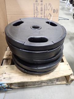 Qty Of (6) 45lb Weight Plates *Note: This Item Is Located At 7103 68AVE NW- Location 2*