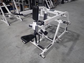 Hammer Strength Model B Plate Loaded Seated Triceps Machine. SN 1586