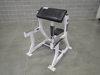 Hammer Strength Seated Arm Curl Bench *Note: This Item Is Located At 7103 68AVE NW- Location 2*