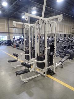 Life Fitness 2-Tower 8-Stack Jungle Gym *Note: Disassembled, This Item Is Located At 7103 68AVE NW- Location 2*