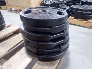 (2) IGX 35lb Weight Plates And (4) Jade 35lb Weight Plates