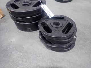 Qty Of (4) Jade 10lb And (4) Jade 25lb Weight Plates