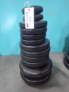 Qty Of 2.5kg, 5kg And 11.3kg Weight Plates