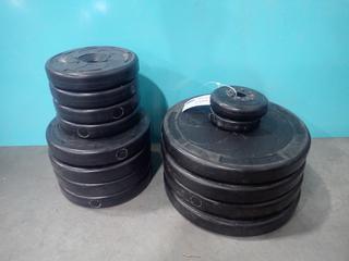 Qty Of 1.1kg, 2.5kg, 5kg And 10kg Weight Plates