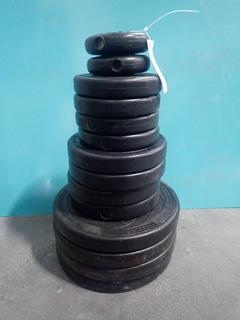 Qty Of 1kg, 2.5kg, 5kg And 10kg Weight Plates