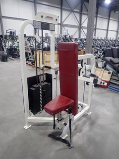 Life Fitness SU66 Seated Dip Machine w/ 255lb Max Weight Cap. SN 47266
