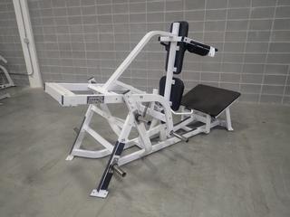 Hammer Strength Plate Loaded Squat Machine. *Note: This Item Is Located At 7103 68AVE NW- Location 2*