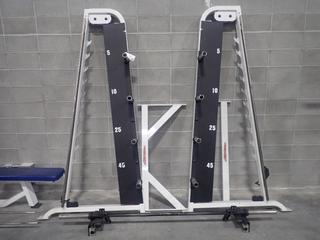Life Fitness Smith Machine w/ Plate Racks *Note: Disassembled*