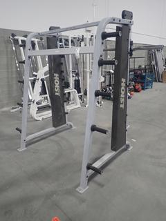 Hoist Fitness Smith Machine w/ Plate Racks. SN F00267