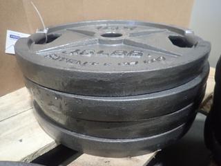 Qty Of (4) IGX 45lb Weight Plates *Note: This Item Is Located At 7103 68AVE NW- Location 2* 