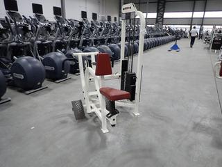 Life Fitness Seated Row Machine. SN 70322