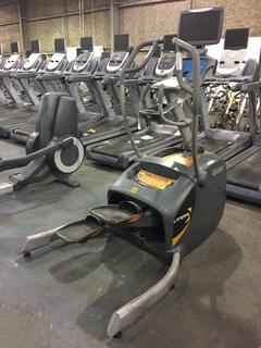 Octane Fitness LX8000 Lateral Elliptical Cross Trainer c/w 15" LCD TV. S/N 4312FB00874-02.