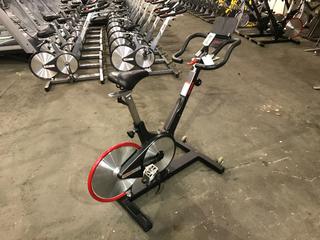 Keiser M3i Spin Bike c/w Self-Tensioning Poly V-Belt Drive & Monitor. S/N 161102-70610.