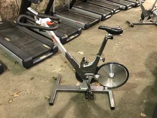 Keiser M3 Spin Bike c/w Self-Tensioning Poly V-Belt Drive & Monitor. S/N 121010-28444.