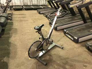 Keiser M3 Spin Bike c/w Self-Tensioning Poly V-Belt Drive & Monitor. S/N 121010-28443.