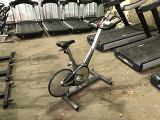 Keiser M3 Spin Bike c/w Self-Tensioning Poly V-Belt Drive & Monitor. S/N 130314-44239.