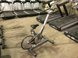 Keiser M3 Spin Bike c/w Self-Tensioning Poly V-Belt Drive & Monitor. S/N 130314-44222.