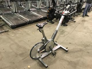 Keiser M3 Spin Bike c/w Self-Tensioning Poly V-Belt Drive & Monitor. S/N 130314-44238.