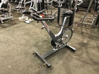 Keiser M3 Spin Bike c/w Self-Tensioning Poly V-Belt Drive & Monitor. S/N 130314-44226.