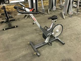 Keiser M3 Spin Bike c/w Self-Tensioning Poly V-Belt Drive & Monitor. S/N 130314-44210.