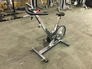 Keiser M3 Spin Bike c/w Self-Tensioning Poly V-Belt Drive & Monitor. S/N 130314-42236.