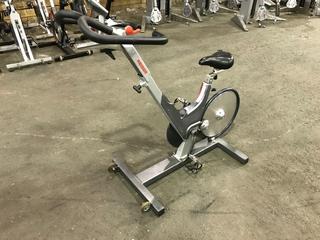 Keiser M3 Spin Bike c/w Self-Tensioning Poly V-Belt Drive & Monitor. S/N 130314-44198.