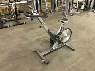 Keiser M3 Spin Bike c/w Self-Tensioning Poly V-Belt Drive & Monitor. S/N 121010-28448.