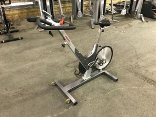 Keiser M3 Spin Bike c/w Self-Tensioning Poly V-Belt Drive & Monitor. S/N 121010-28441.