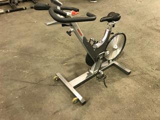 Keiser M3 Spin Bike c/w Self-Tensioning Poly V-Belt Drive & Monitor. S/N 121010-28429.