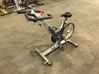 Keiser M3 Spin Bike c/w Self-Tensioning Poly V-Belt Drive & Monitor. S/N 121010-28450.